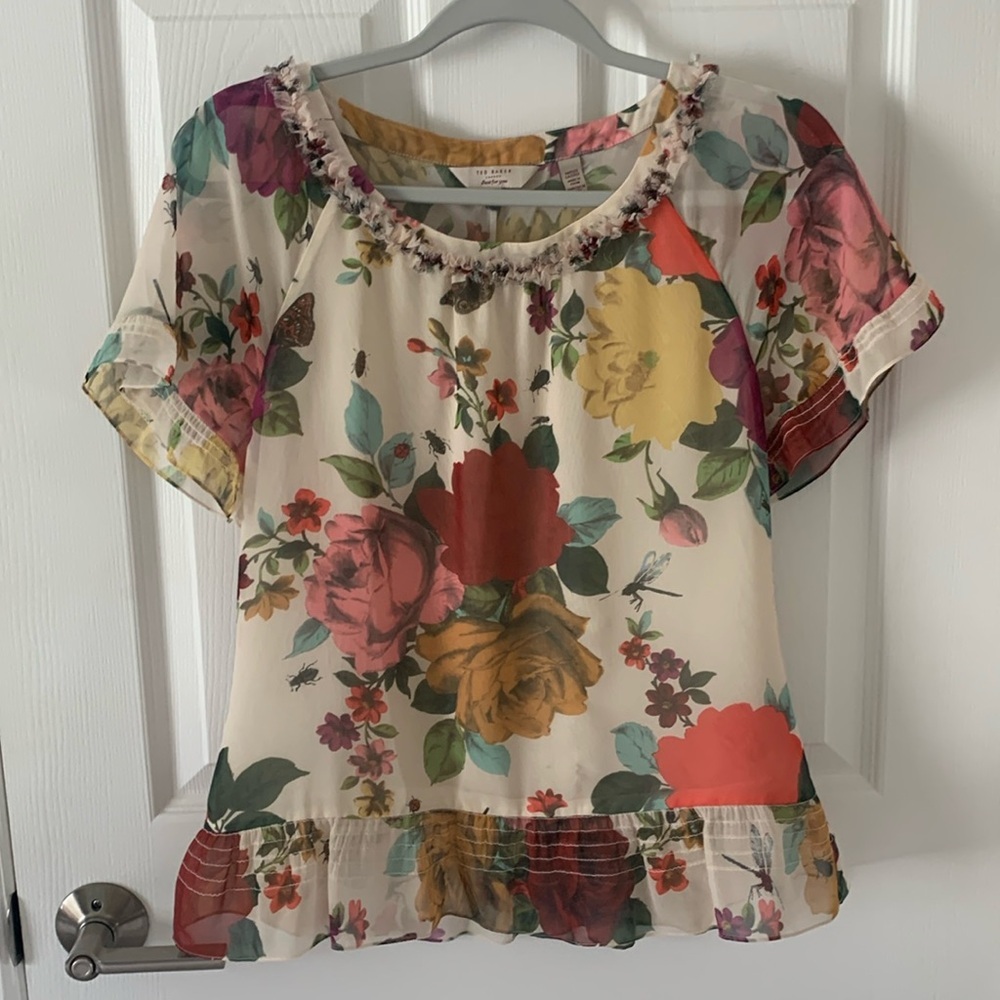 Ted Baker London Floral Blouse